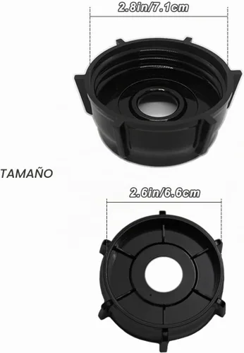 Vista 2 de Paquete de 2 piezas de repuesto para licuadora, tapas de base de tarro compatibles con Aspas para Licuadora Oster Osterizer