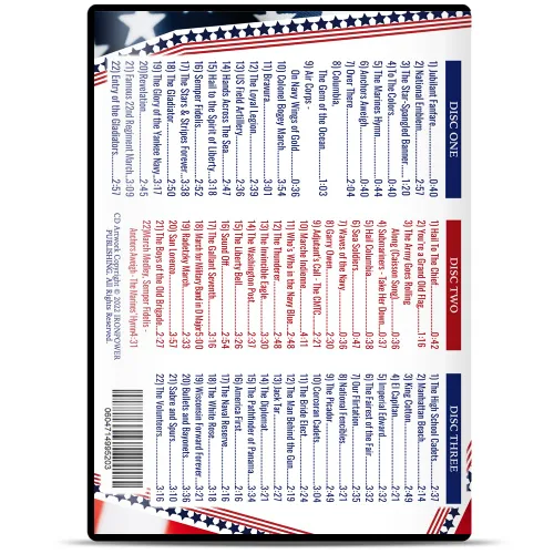Vista 9 de 100+ American Patriotic Songs - Ceremonial Military Anthems, Marches, Fanfares, Music, Songs & Hymns – U.S. Army, Navy, Air Force and Marine Bands
