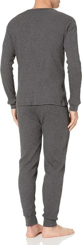 Vista 2 de Tienda Essentials Conjunto de ropa interior térmica larga para hombre, multipacks