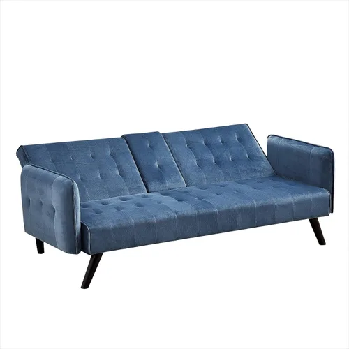 Vista 4 de Container Furniture Direct Sofá cama Cricklade, azul