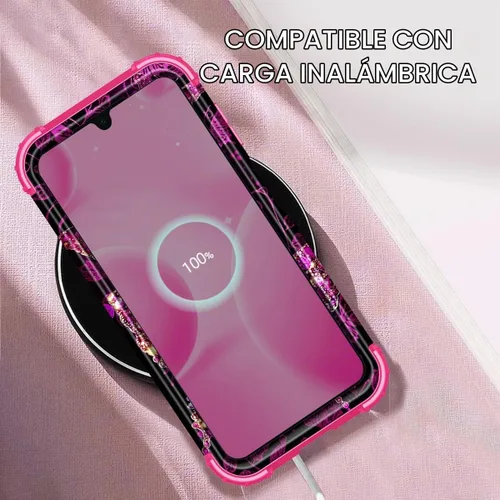 Vista 6 de Casetego Funda para Galaxy A16 5G, que brilla en la oscuridad, tres capas, resistente, a prueba de golpes, protección completa, policarbonato duro