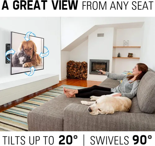 Vista 8 de Mounting Dream Soporte de pared para TV de movimiento completo, de 26 a 55