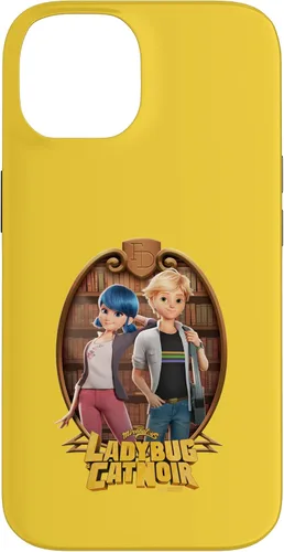 Vista 4 de Funda para iPhone 13 Miraculous Ladybug and Cat Noir The Movie Marinette Adrien