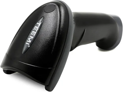 Vista 10 de TEEMI Escáner de código de barras Bluetooth 1D 2D con base de carga USB y receptor de datos, lector de código QR inalámbrico, escaneo