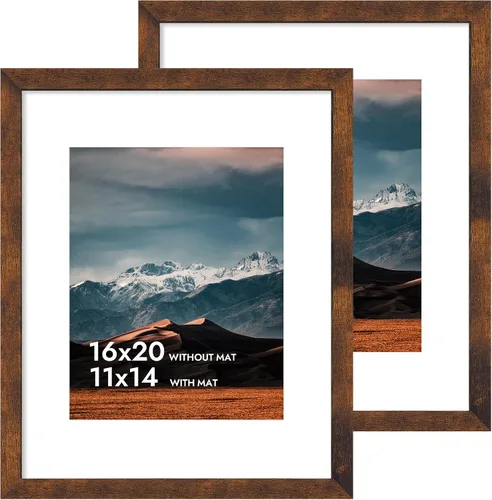 Vista 26 de iRahmen - Juego de 2 marcos de fotos de 4 x 6, marco de madera negro con cristal de alta definición, para mostrar fotografías de 3.5 x 5
