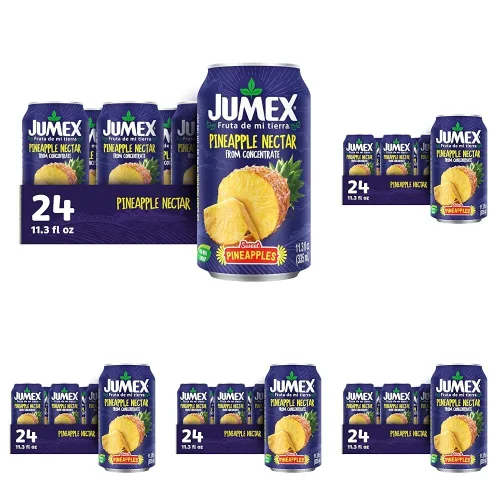 Vista 23 de Jumex Néctar de manzana Lata reciclable con forro sin BPA 11.3 onzas líquidas (paquete de 24)