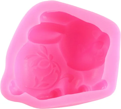 Vista 5 de Mujiang Pastel de conejo de Pascua que decora moldes de silicona para fondant de chocolate de azúcar