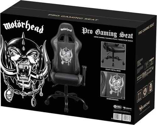 Vista 8 de SUBSONIC - Silla Motorhead para juegos para adultos, silla de oficina para jugadores Silla de oficina ergonómica, espuma de alta densidad
