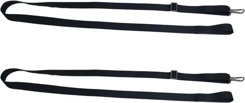 Vista 4 de 2 correas ajustables para la parte superior de barco Bimini con trabillas + ganchos a presión + correas para los ojos, accesorios de acero