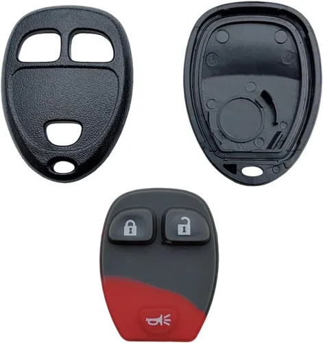 Vista 4 de Funda de repuesto para mando a distancia sin llave compatible con Buick/Chevy Avalanche Equinox Express Silverado Traverse/GMC Sierra/Pontiac