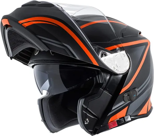 Vista 23 de Torc T-28B - Casco modular Bluetooth Dark Star