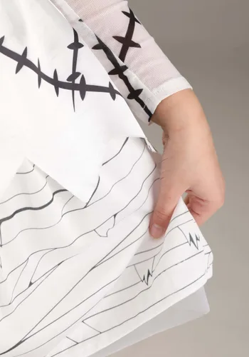 Vista 3 de Vestido de Disfraz Novia de Frankenstein para Niños Multicolor