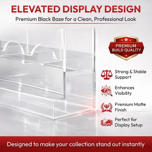 Vista 5 de Collector's First Pick Dispensador de 6 ranuras con base transparente – Se adapta a 240 paquetes de refuerzo de tarjetas coleccionables – Compatible