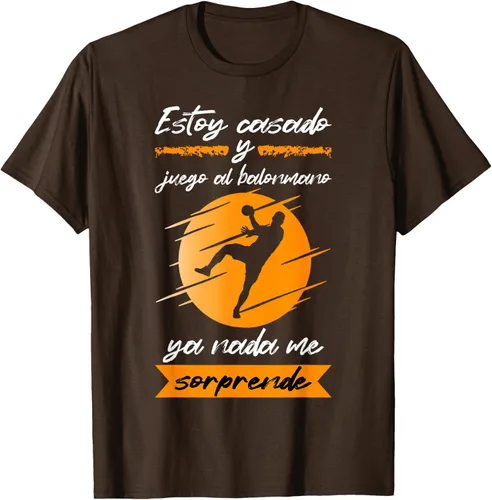 Vista 8 de Mens Handball I'm Married And Handball Game T-Shirt