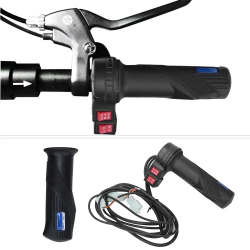 Vista 4 de Alomejor Agarre de acelerador de control de velocidad, engranajes de 3 velocidades, mango de gas universal para scooter eléctrico con engranaje
