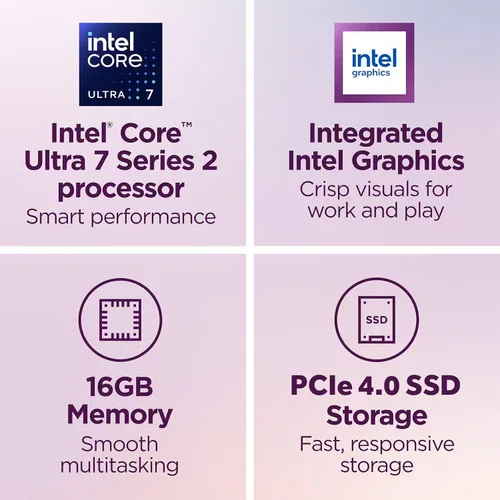Vista 2 de Lenovo Portátil Yoga 7i 2 en 1 2026, Intel Core Ultra 7 256V, Intel Arc Gris lunar