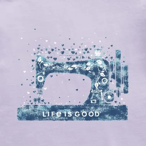 Vista 2 de Life is Good Keep It Simple Wine and Flips Crusher Tee