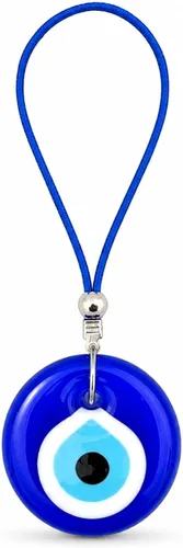 Vista 7 de Juego de 2 adornos dorados para colgar en el coche de ojo turco para el mal de ojo, accesorios para el mal de ojo, regalo para mujeres u hombres