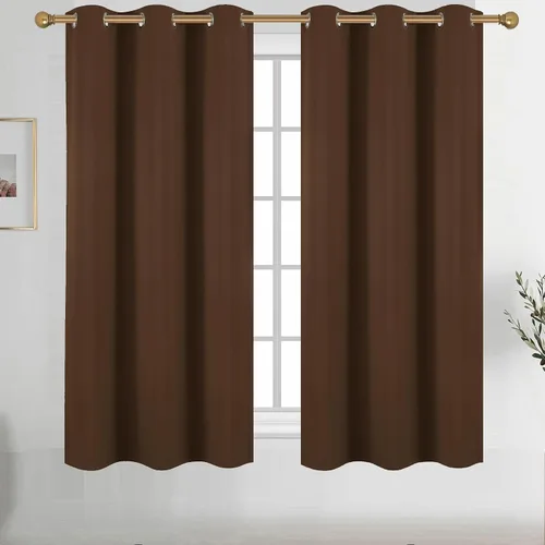 Vista 67 de Diraysid Cortinas opacas beige con ojales para dormitorio, con aislamiento térmico, cortinas de oscurecimiento de habitación, 38 x 54 pulgadas, 2