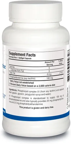 Vista 2 de BIOTICS RESEARCH La fosfatidilserina apoya la salud cognitiva. Mejora la atención, apoya la memoria y el aprendizaje, maximiza la capacidad