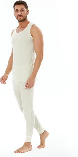 Vista 6 de Camiseta sin mangas de lana merino para hombre, capa base 185, para esquí, senderismo, camping, caza, camiseta térmica ligera