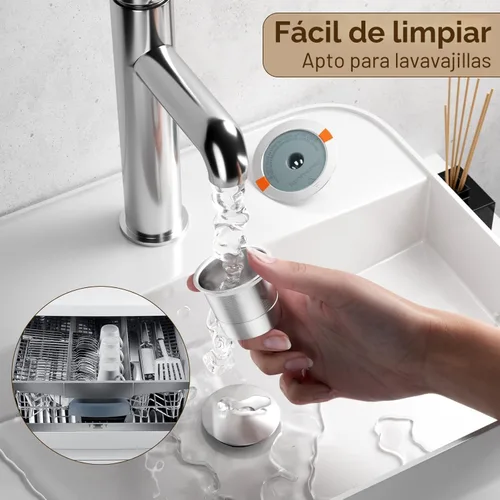 Vista 6 de RETHONE K Cup Cápsulas de café reutilizables, filtro de café de K Cup reutilizable de acero inoxidable compatible con cafeteras Keurig 1.0 y 2.0