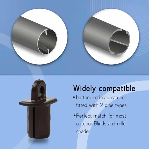 Vista 2 de Kit de sombreado solar y cubierta de extremo, resistente a la intemperie, adecuado para persianas enrollables Coolaroo al aire libre, persianas