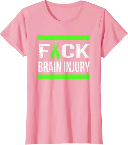 Vista 15 de Apoyo Daño cerebral Concienciación T Shirt, mujer L, Asphalt Negro