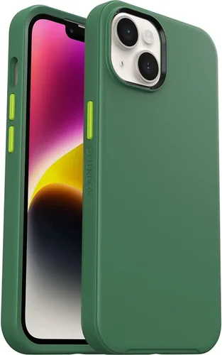 Vista 17 de OtterBox Symmetry - Funda con MagSafe para iPhone 14 Plus (SOLAMENTE), embalaje no minorista - Rosa translúcido transparente (Polvo de Hada)