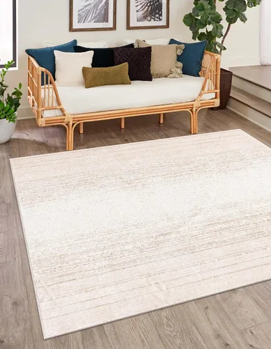 Vista 38 de Unique Loom Gemstone Collection - Alfombra de área - Topacio (2' x 5' 11" corredor, marfil / marrón)