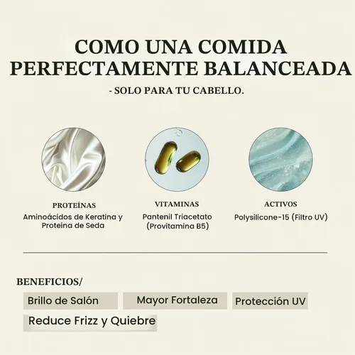 Vista 6 de Remilia Hair Cápsulas de queratina para el cabello con Pro-Vitamina B5 – Suero nutritivo para el cabello que no se lava para suavidad, brillo e