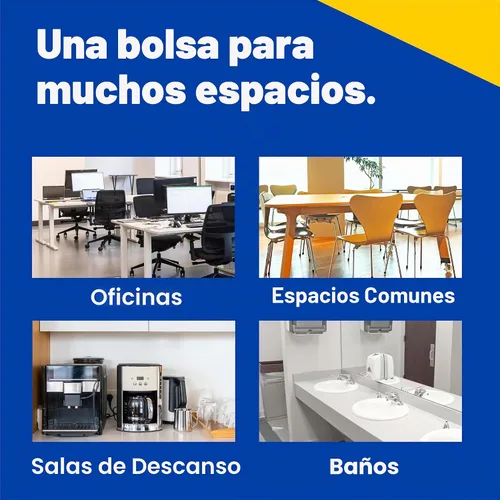 Vista 5 de CloroxPro Glad ForceFlex - Bolsas de basura altas con cordón para cocina, 13 galones, 100 unidades (el paquete puede variar) Unscented, Rip and