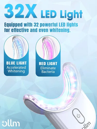 Vista 2 de Kit de blanqueamiento de dientes con luz LED – Diente sensible blanco 35% Peróxido de carbamida Gel Pen Dental Boca Bandejas Blanqueador Profesional