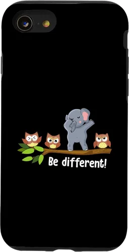 Vista 13 de Funda para iPhone 15 Be Different Elephant Men Women Be You Autism Elephant Case