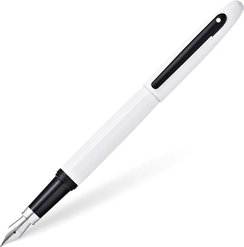 Vista 15 de Sheaffer VFM - Pluma estilográfica con acabado mate negro, detalles cromados, con punta mediana