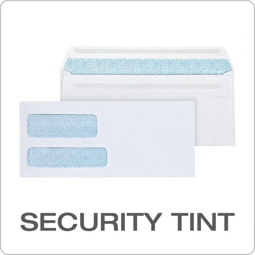 Vista 5 de Columbian #8-5/8 Security Envelopes, 500 Pack, Double Window Self Seal Envelopes for QuickBooks Checks and Business Mailings, 3-5/8" x 8-5/8