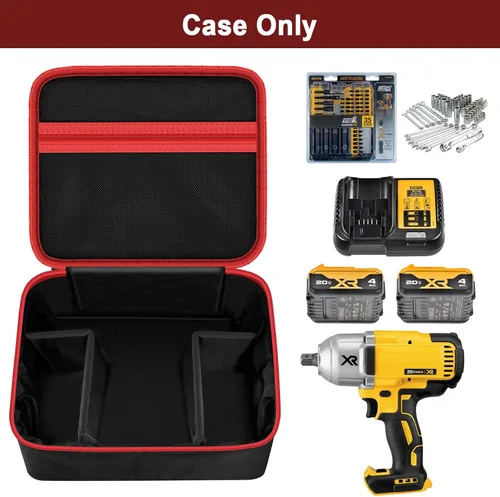 Vista 2 de Funda para conductor de impacto compatible con DEWALT 20V MAX XR DCF787D1 DCF845B DCF900B DCF961B DCF891B DCF899B DCF900P1, soporte de carrito