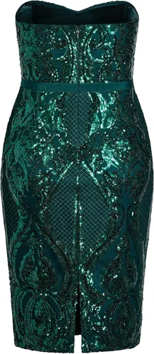 Vista 6 de City Chic Womens City Chic Plus Size Dress Sequin Sofia Ff