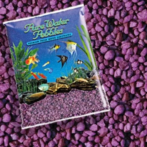 Vista 14 de Pure Water Pebbles Blakberry Glo - Grava de acuario – 5 libras – No tóxico, no destiñe, sustrato vibrante para acuarios, terrarios, estanques