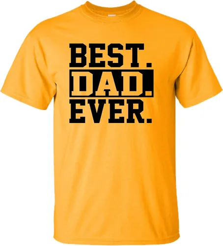 Vista 17 de Go All Out Camiseta de adulto para el día del padre con texto en inglés Best Dad Ever #1 Dad World's Greatest Dad
