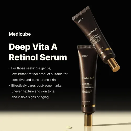 Vista 2 de Medicube Deep Reviving Bakuchiol Retinol Suero Facial - Suero Facial Anti-Envejecimiento de 4ª Generación de Retinol y Bakuchiol - Combate Líneas