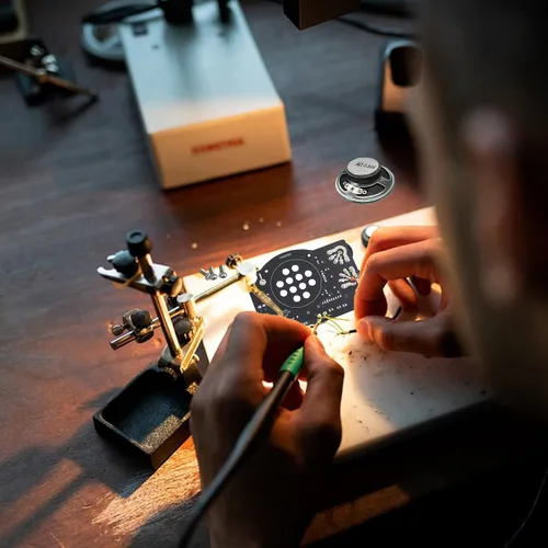 Vista 4 de Kit de radio AM FM Kit de proyecto de soldadura para aprender practicar enseñanza electrónica, gran proyecto STEM y regalo, nueva versión