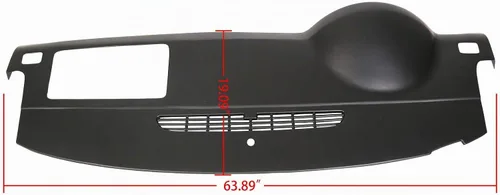 Vista 3 de Cubierta de salpicadero negra para Avalanche Suburban Tahoe GMC Yukon 2007-2014