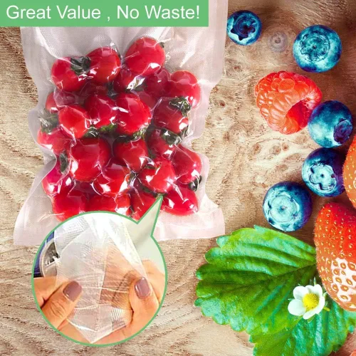 Vista 5 de O2frepak 100 bolsas selladoras al vacío grandes de 10 x 14 pulgadas sin BPA y prevención de pinchazos, bolsas de sellado al vacío, ideales
