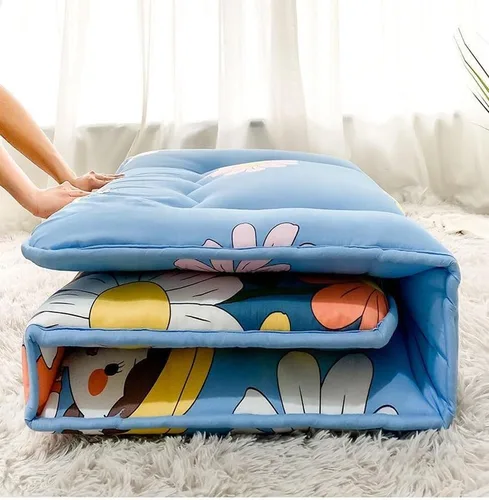 Vista 4 de Colchón de piso japonés portátil plegable para dormitorio que acampa cama reclinable