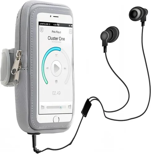 Vista 5 de Brazalete de teléfono de ajuste elástico para correr, caminar para teléfono, deportes al aire libre, multifuncional, impermeable, correr, deportes