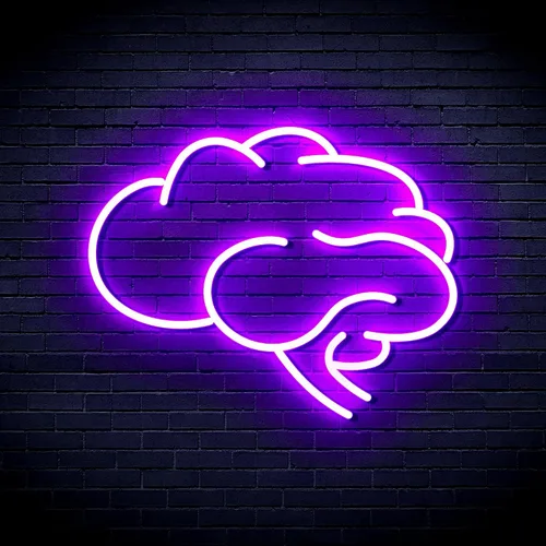 Vista 15 de AdvPro Señal de neón LED de silicona Brain Flex - Azul - st16s33-fnu0063-b