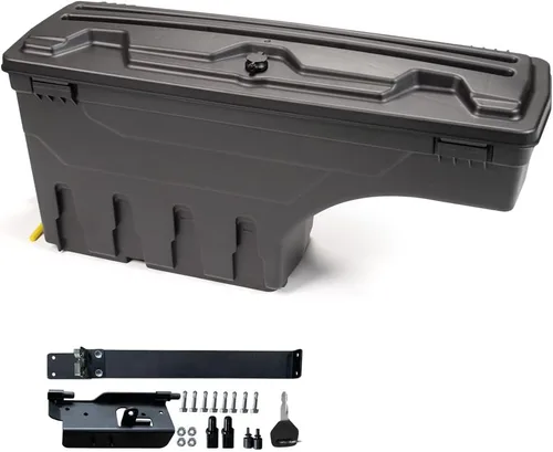 Vista 21 de PIT66 Caja de almacenamiento para cama de camión lado derecho compatible con Ford F150 1997-2014