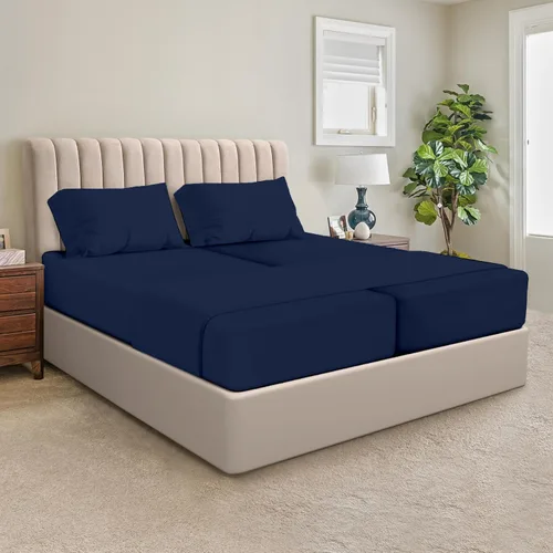 Vista 34 de SGI bedding Sábanas 100% algodón egipcio tamaño individual – Sábanas refrescantes, ropa de cama blanca suave y transpirable, ropa de cama de lujo