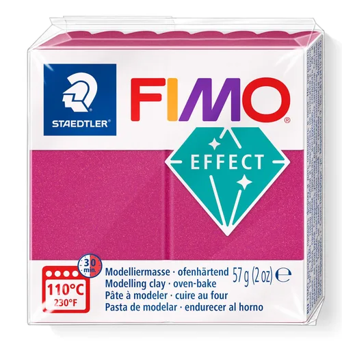 Vista 8 de STAEDTLER 8010-014 FIMO Effect - Arcilla de modelado polimérica endurecedora para horno, color blanco translúcido (1 bloque de 2.01 oz)